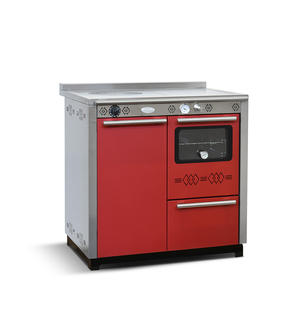 copy of Cuisinière à bois NUX 95 cm noire