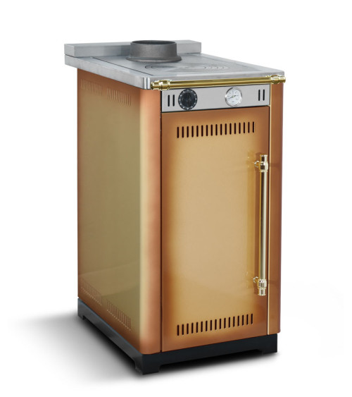 Cuisinière à bois MINI 45 cm Ocre