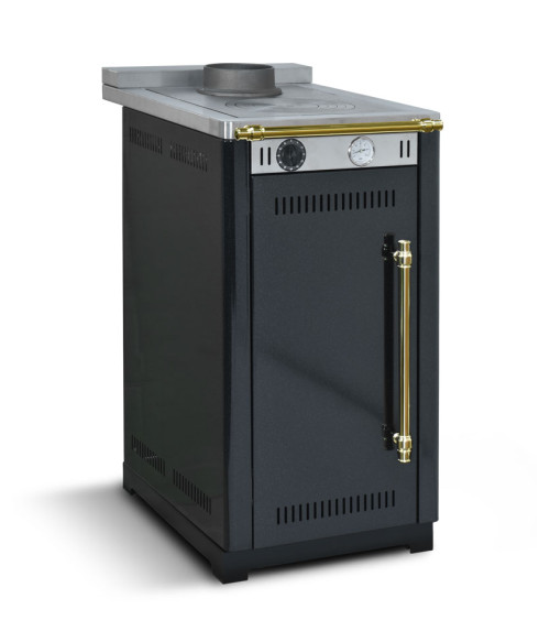 Cuisinière à bois MINI 45 cm Noire