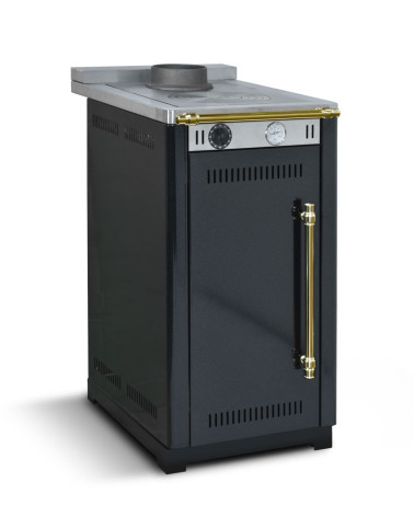 Cuisinière à bois MINI 45 cm Noire