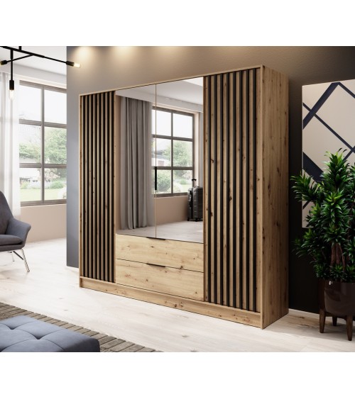 Armoire MELODIE 206 cm chêne