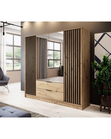 Armoire MELODIE 206 cm chêne