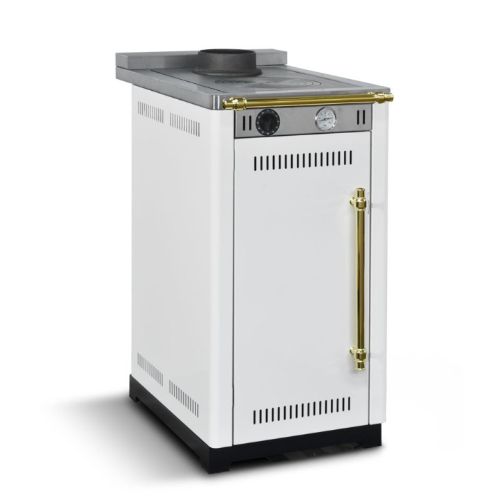 Cuisinière à bois MINI 45 cm Blanche