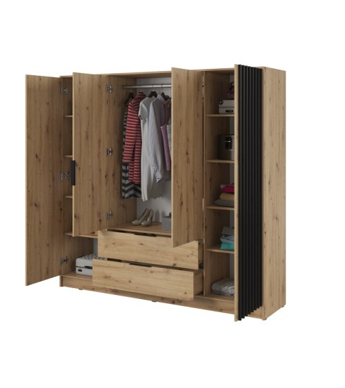 Armoire MELODIE 206 cm chêne