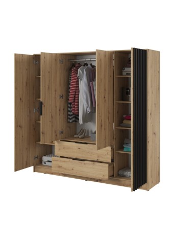 Armoire MELODIE 206 cm chêne