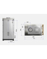 Cuisinière à bois MINI 45 cm Inox