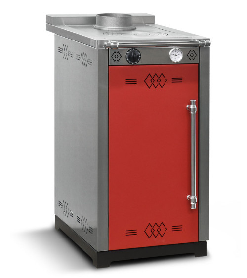 Cocina de leña MINA 45 cm roja