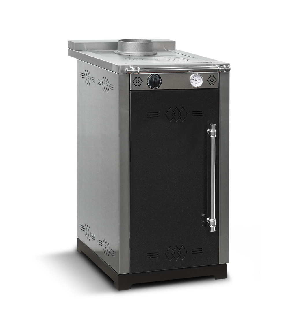 Cuisinière à bois MINA 45 cm Noire