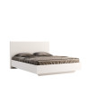 copy of Chambre complète 2 chevets + commode + lit avec sommier Blanc et Gris