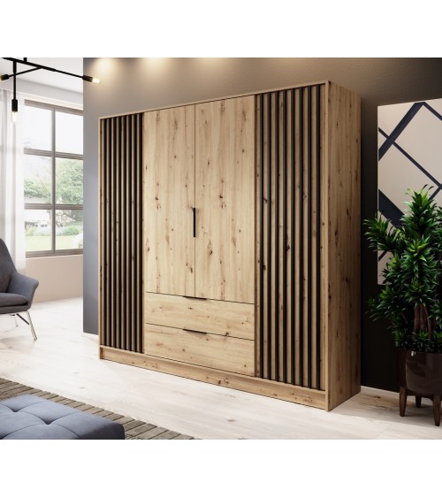 Armoire MELODIE 206 cm chêne