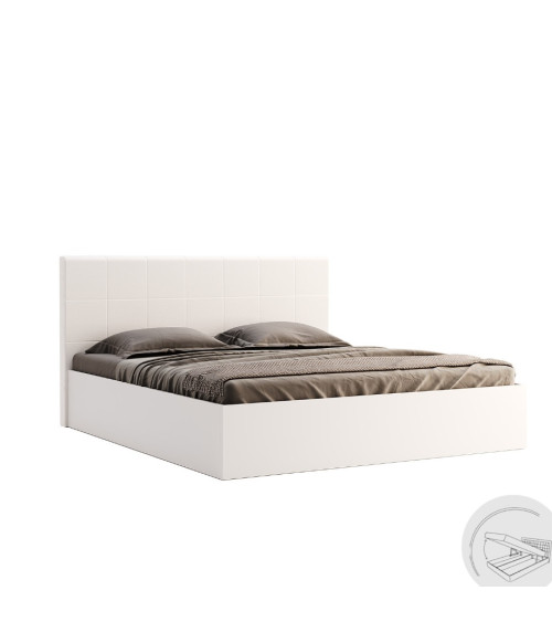 Letto con contenitore FAMILY bianco 160 cm