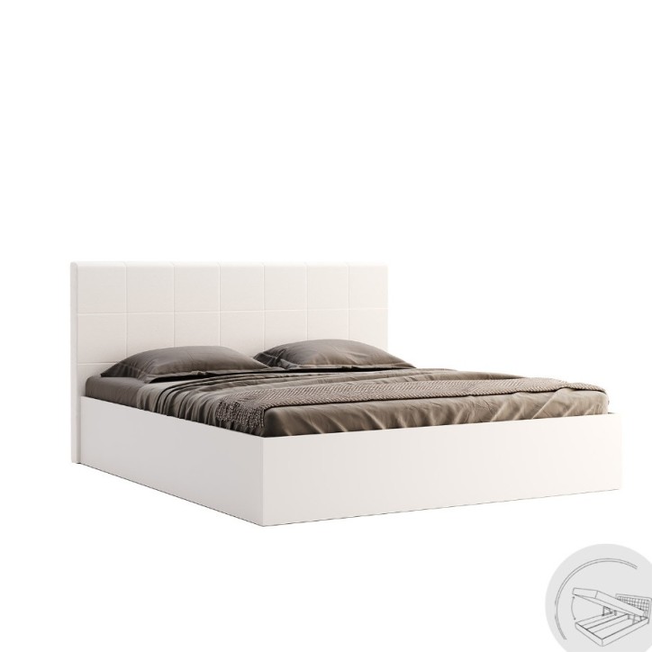 Lit coffre FAMILY blanc 160 cm