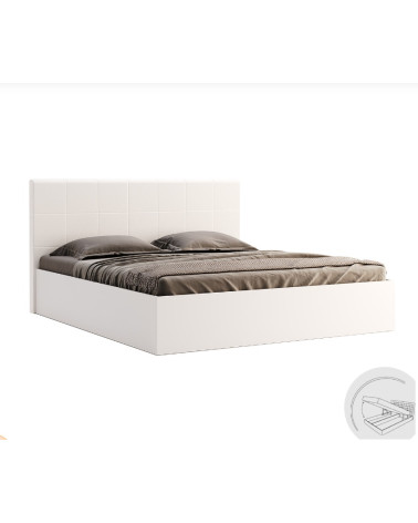 Lit coffre FAMILY blanc 180 cm