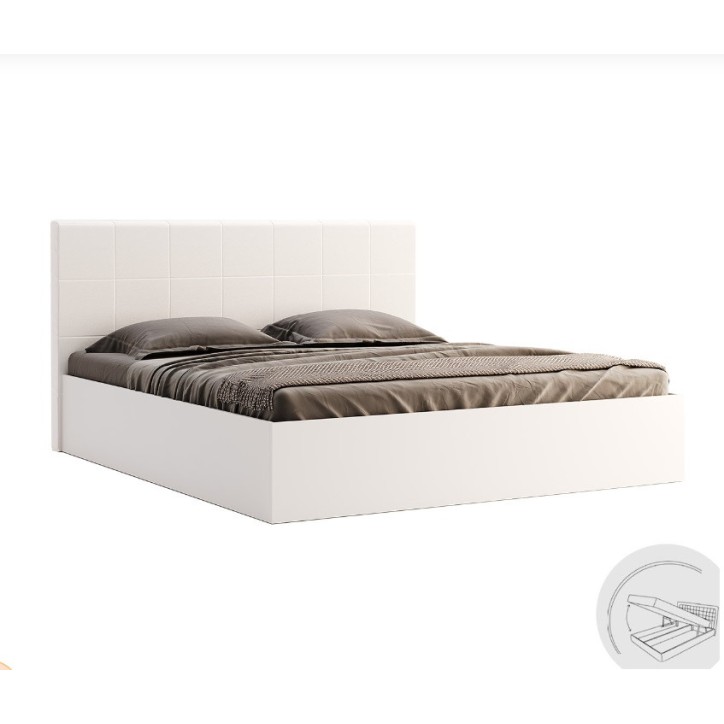 Lit coffre FAMILY blanc 180 cm