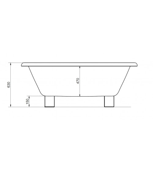 Isola ENGARES 160 * 80 cm - vasca da bagno di design - bagno mobili da bagno