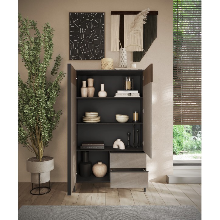 copy of Buffet EVEREST 206 cm Lave, argile et bois