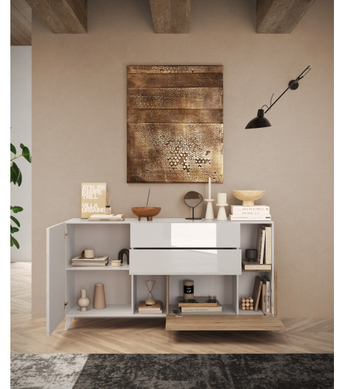 copy of Buffet EVEREST 206 cm Lave, argile et bois