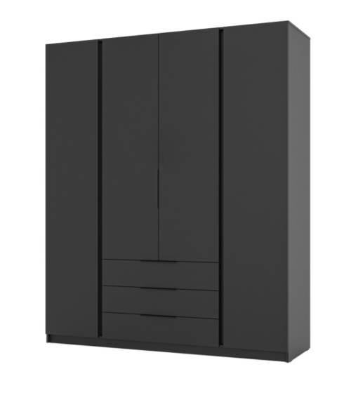 Armoire KAJA Gris Anthracite – 200 x 239 x 61,9 cm