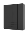 Armoire KAJA Gris Anthracite – 200 x 239 x 61,9 cm
