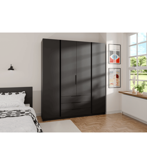 Armoire KAJA Gris Anthracite – 200 x 239 x 61,9 cm