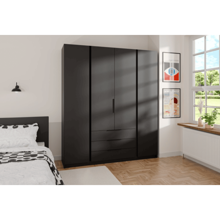 Armoire KAJA Gris Anthracite – 200 x 239 x 61,9 cm