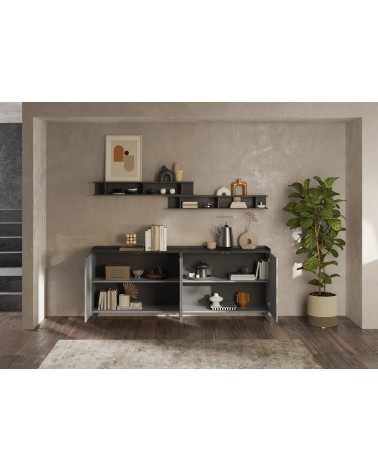 copy of Buffet EVEREST 206 cm Lave, argile et bois