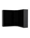 Armoire d'angle dressing anthracite en V 440x210x52