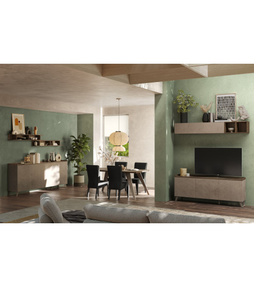 copy of Buffet EVEREST 206 cm Lave, argile et bois