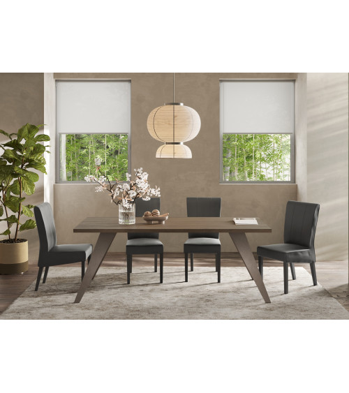 Mesa PAUL 210 cm roble mercurio y bronce