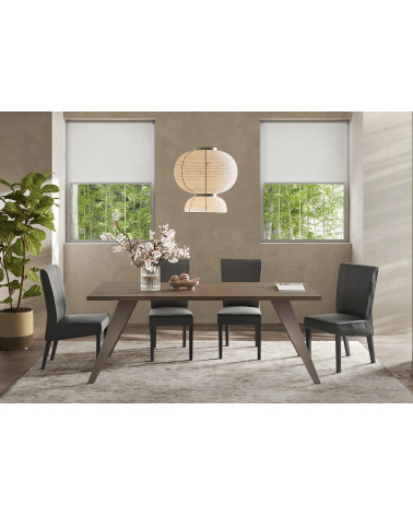 Mesa PAUL 210 cm roble mercurio y bronce
