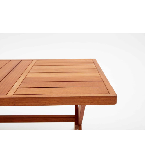 Salon de jardin St Jean Ecru et bois d'Iroko