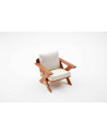 Conjunto de muebles de jardín St Jean Crudo y madera de Iroko