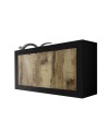 Buffet BASIC 3 portes noir mat/pero 160 cm