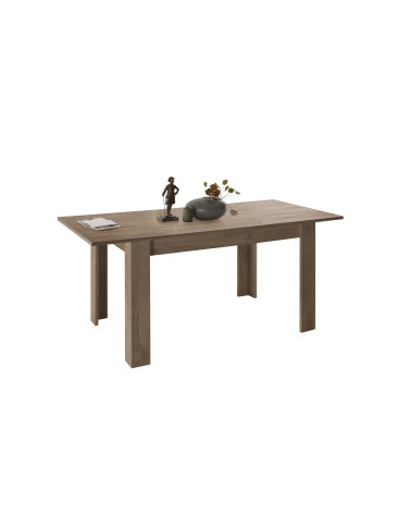 Mesa ANDORRE 137 cm con hoja extensible 48 cm Roble mercurio
