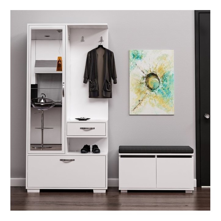 Meuble d'entrée avec banc  NILDA