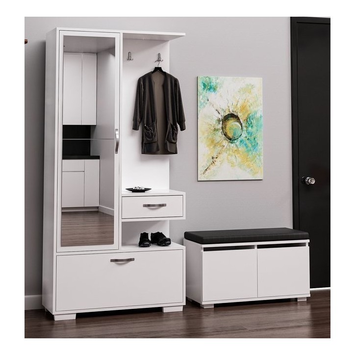 Meuble d'entrée avec banc  NILDA
