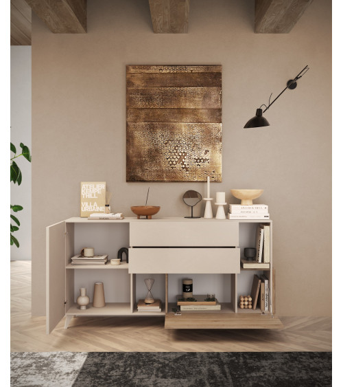 copy of Buffet EVEREST 206 cm Lave, argile et bois