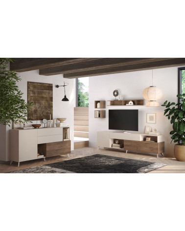 copy of Buffet EVEREST 206 cm Lave, argile et bois