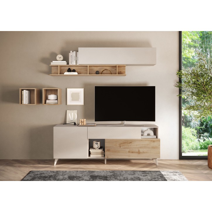 copy of Buffet EVEREST 206 cm Lave, argile et bois