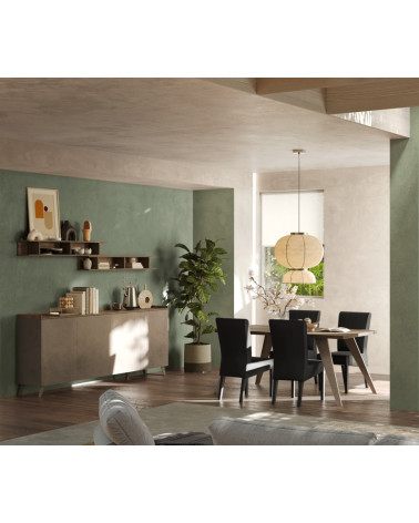 Comedor PAUL Roble mercurio y bronce