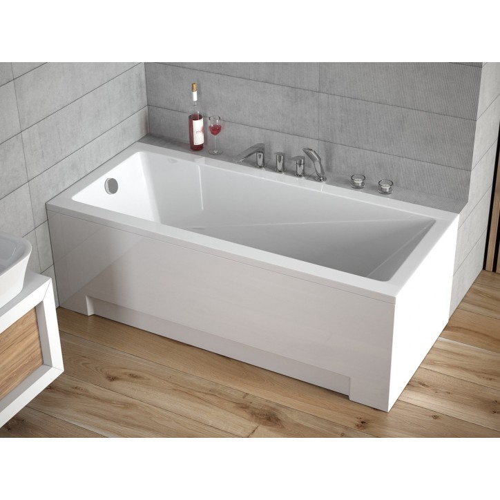 MODERN vasca da bagno rettangolare con o senza pannello 170x70 cm