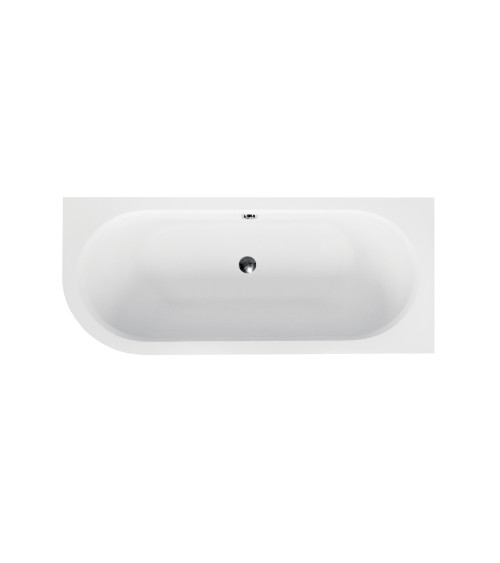 HILIO Vasca da bagno asimmetrica destra 150/160/170/180 , con pannello incluso