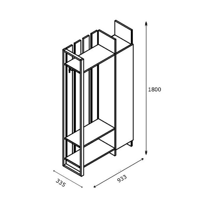 Meuble d'entrée PRO blanc Meuble d'entrée PRO blanc