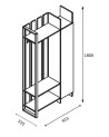 Meuble d'entrée  PRO blanc