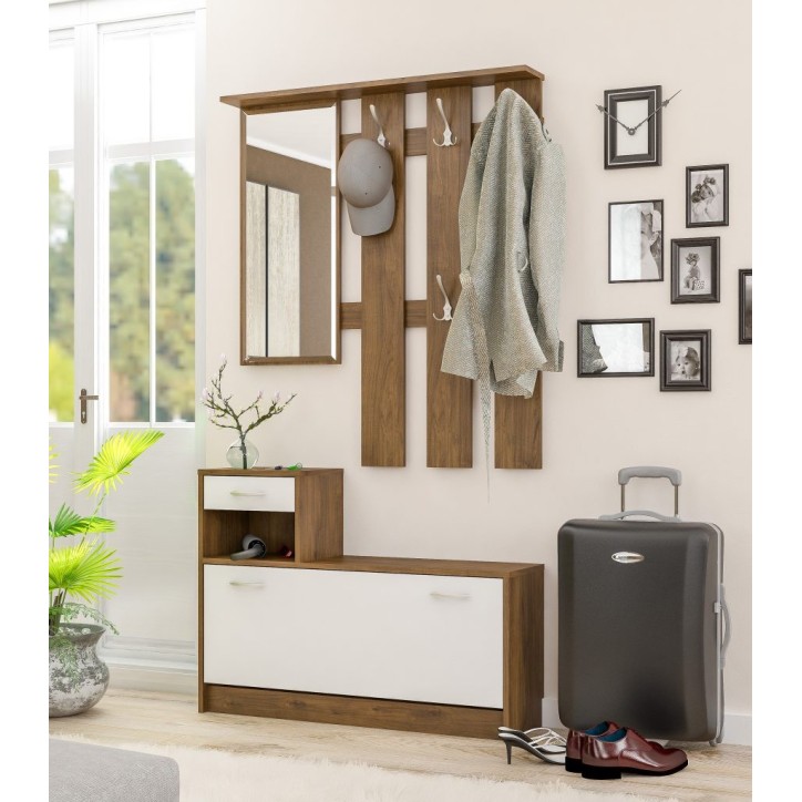 Meuble d'entrée ORION Chêne foncé