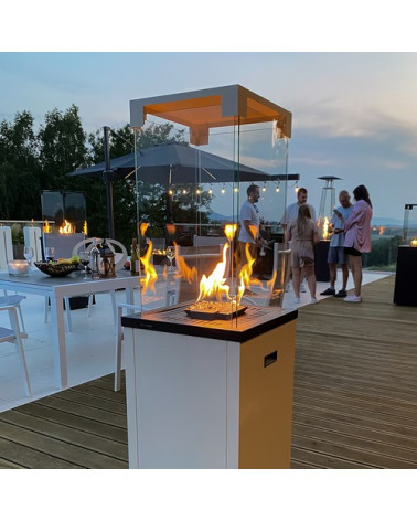 CHAUFFAGE EXTÉRIEUR GAZ PATIO LIGHT BLANC