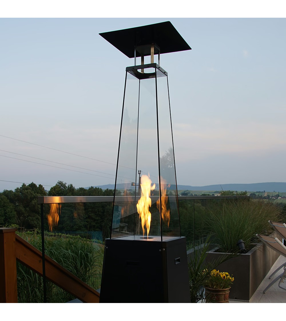 Chimenea de bioetanol DELTA esquina izquierda 120 cm
