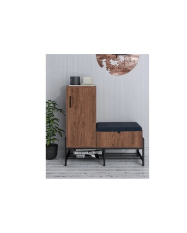 Meuble d'entrée SORO avec banc de rangement à chaussures