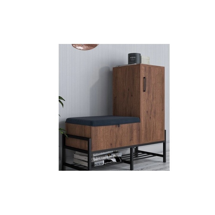 Meuble d'entrée SORO avec banc de rangement à chaussures