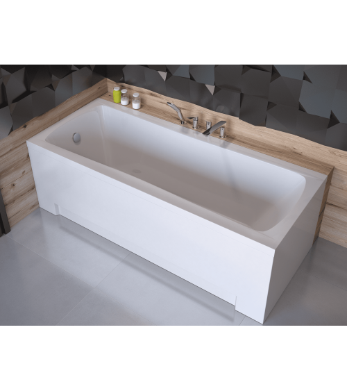 Vasca da bagno rettangolare MIRANO 140/150/160/170 x 70 cm, con pannello incluso